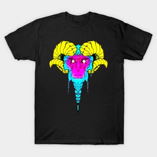 alien space monkey head T-Shirt